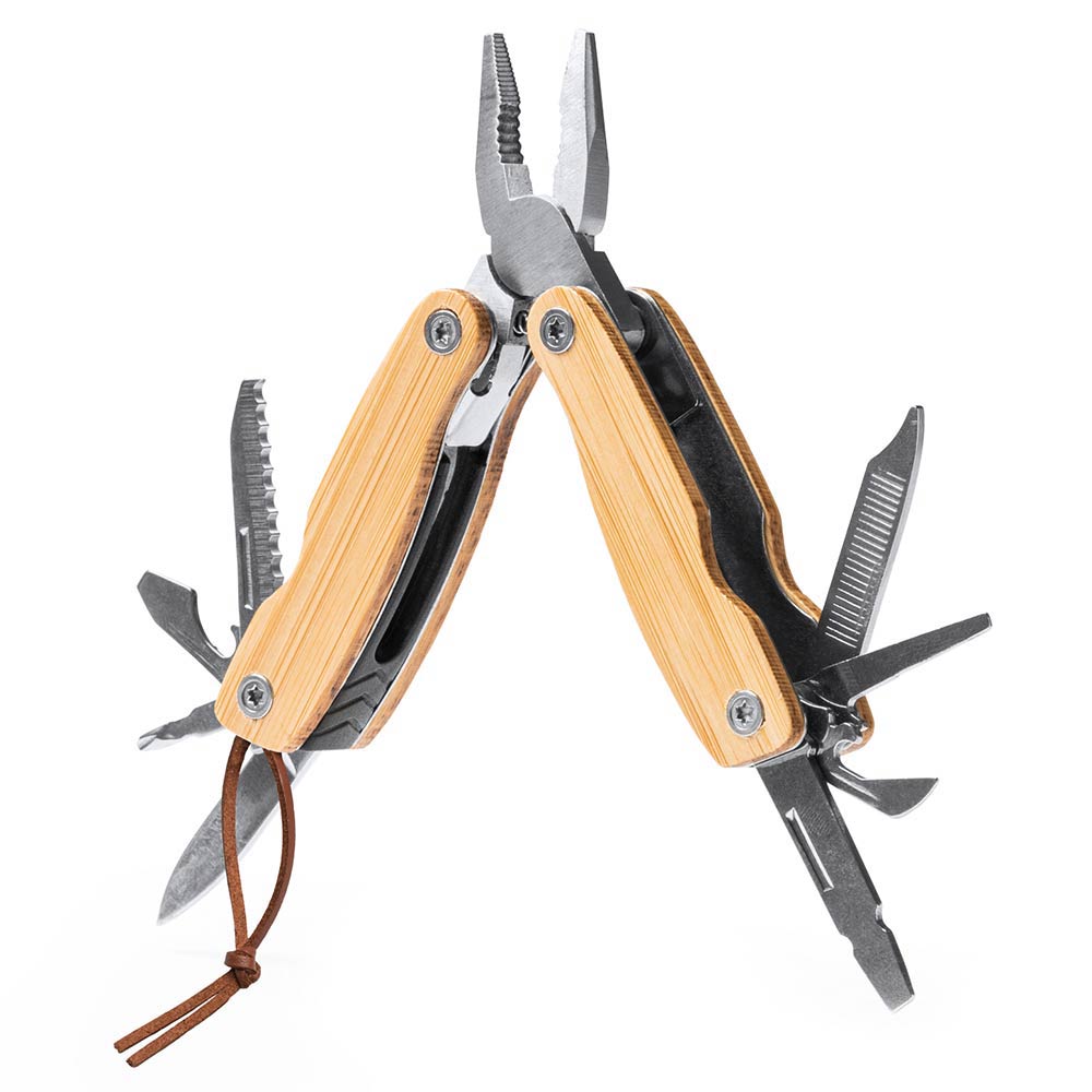 Patent de buzunar multifunctional 12in1 cu maner de lemn