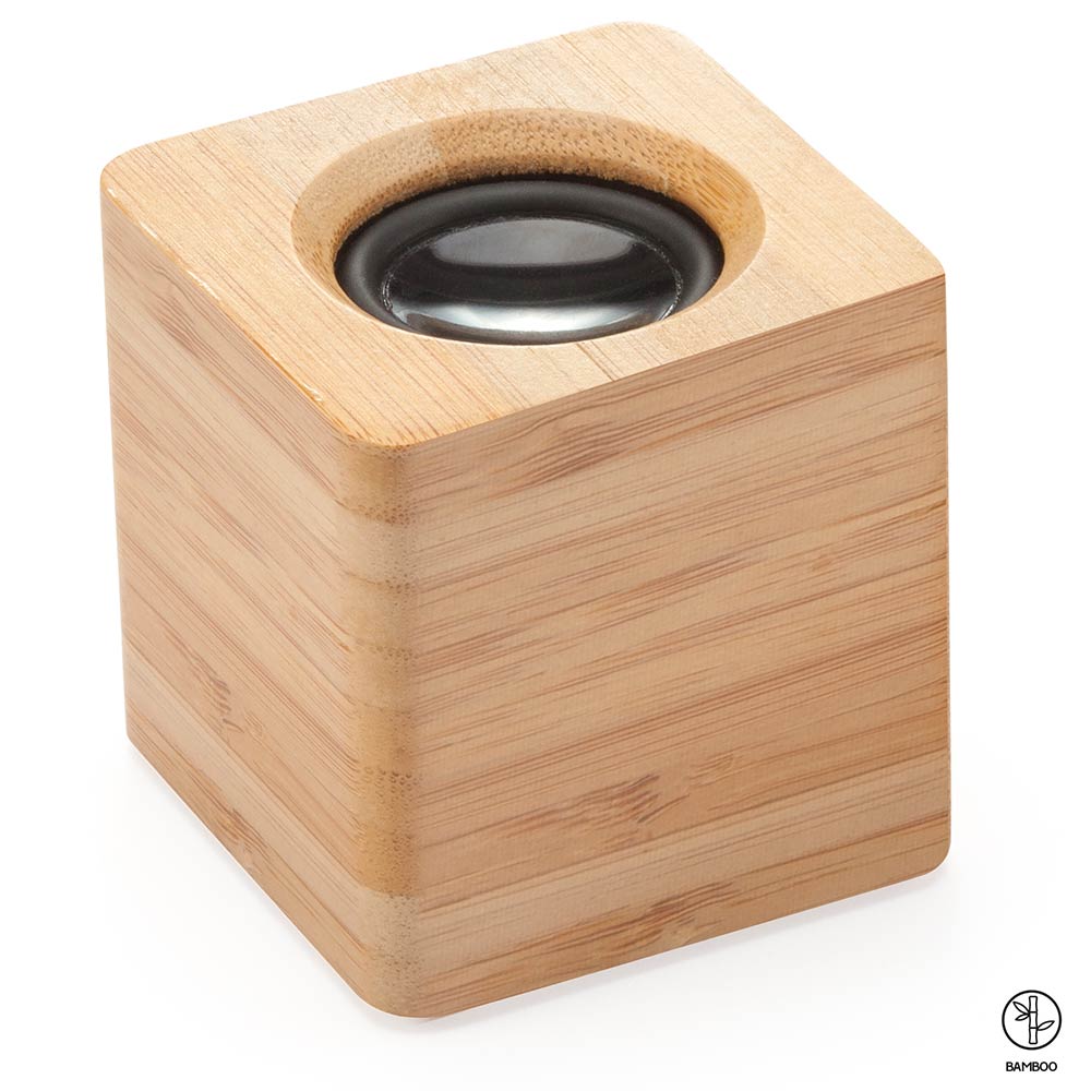 Boxa bluetooth cu corp din lemn gravabil