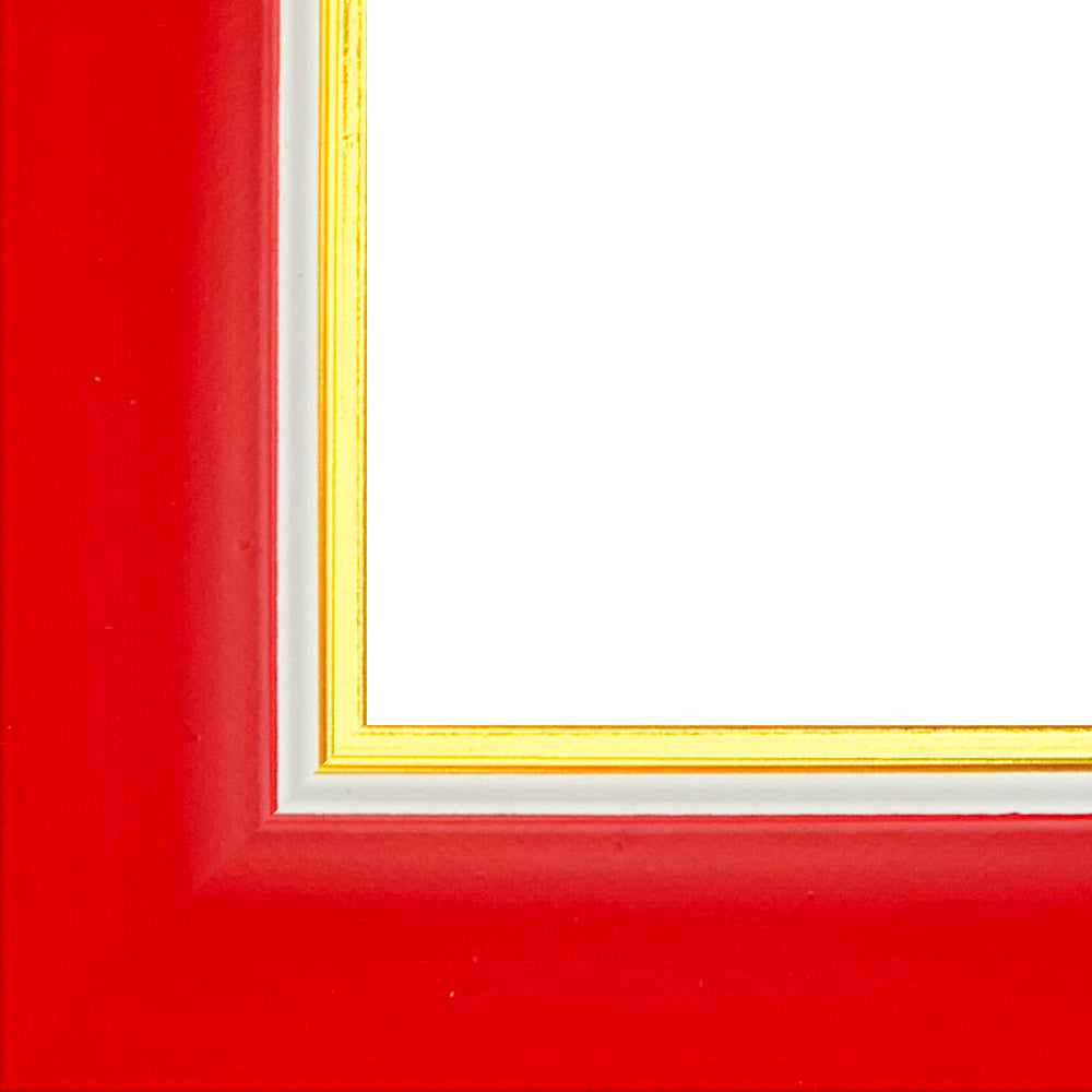 Rama foto Madrid rosu+auriu 10x15