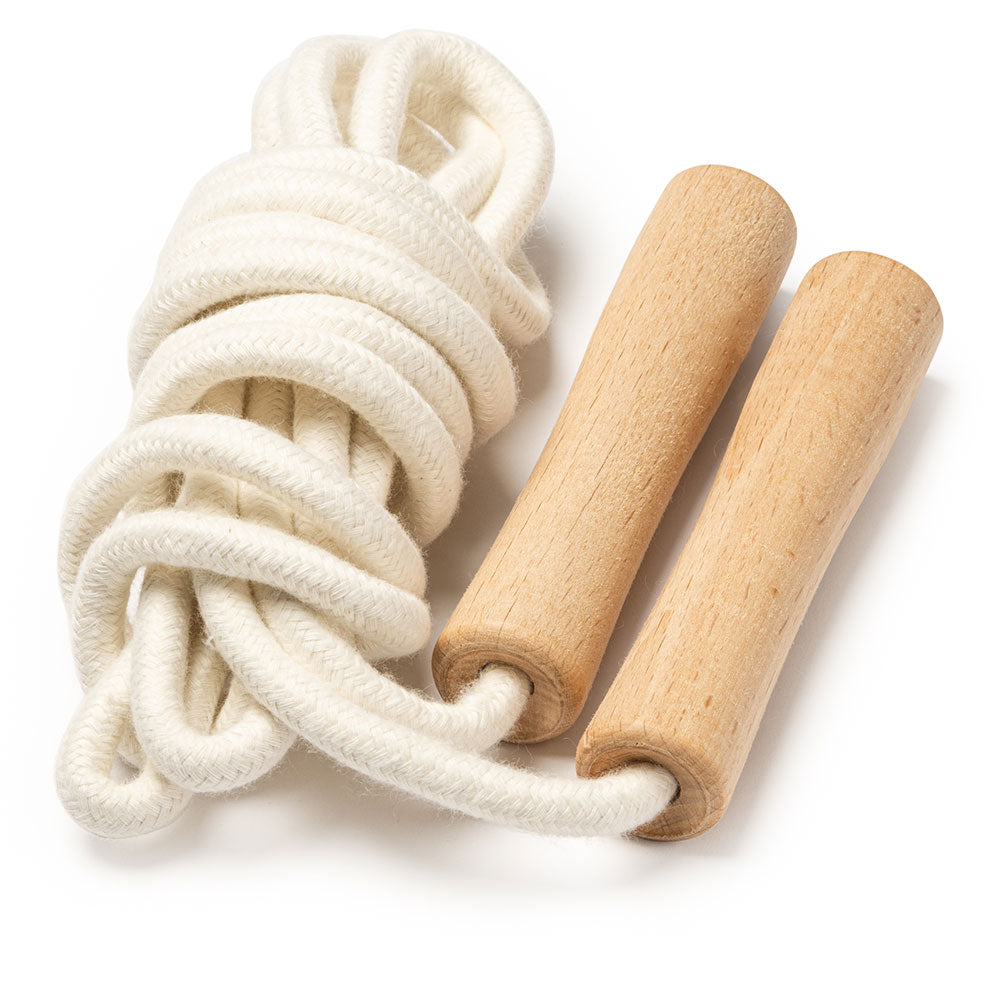 Coarda de sarit cu manere de lemn