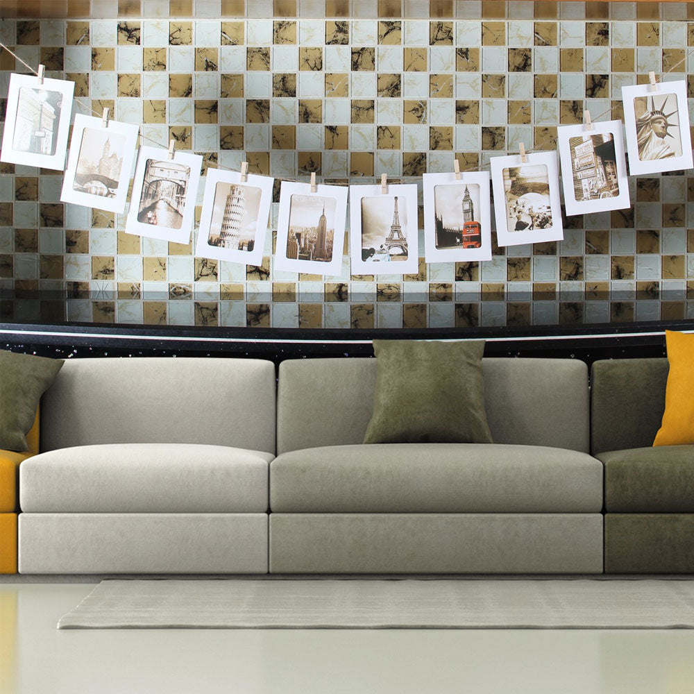 Set rame foto ghirlanda alb