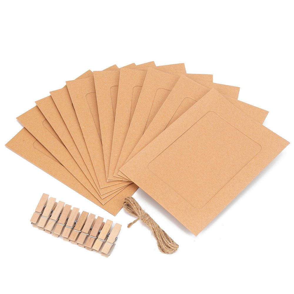 Set rame foto ghirlanda maro