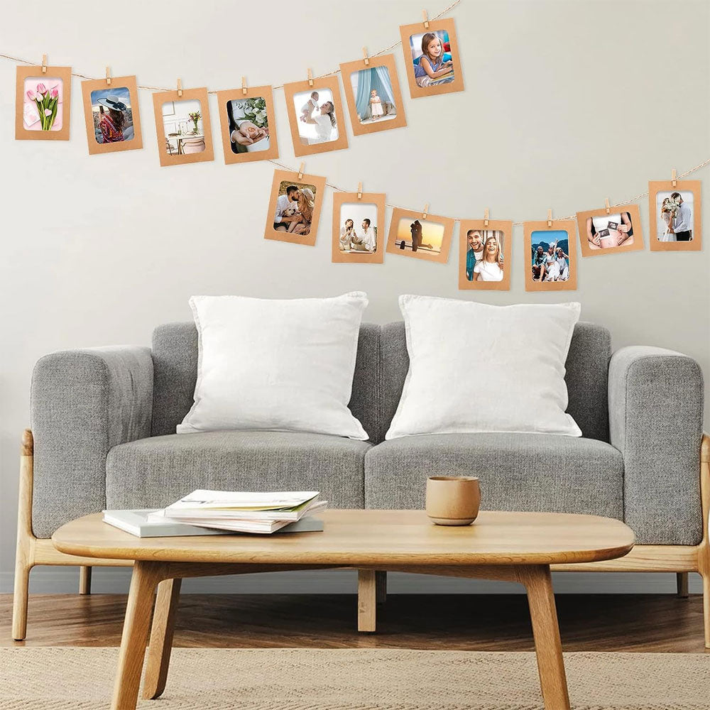 Set rame foto ghirlanda maro