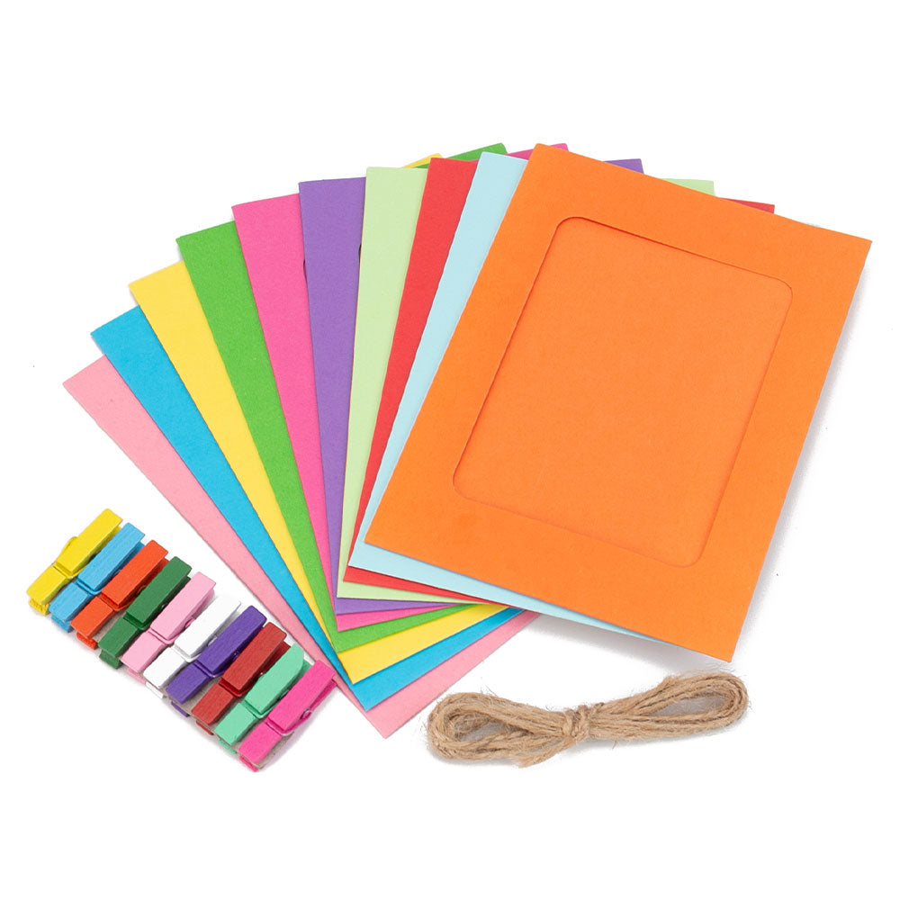 Set rame foto ghirlanda multicolor