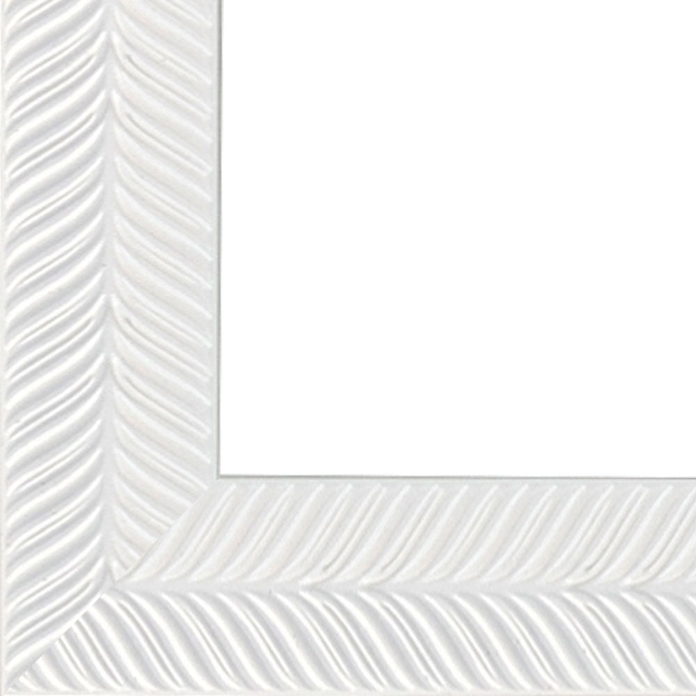 Rama foto Leon alb texturat 13x18