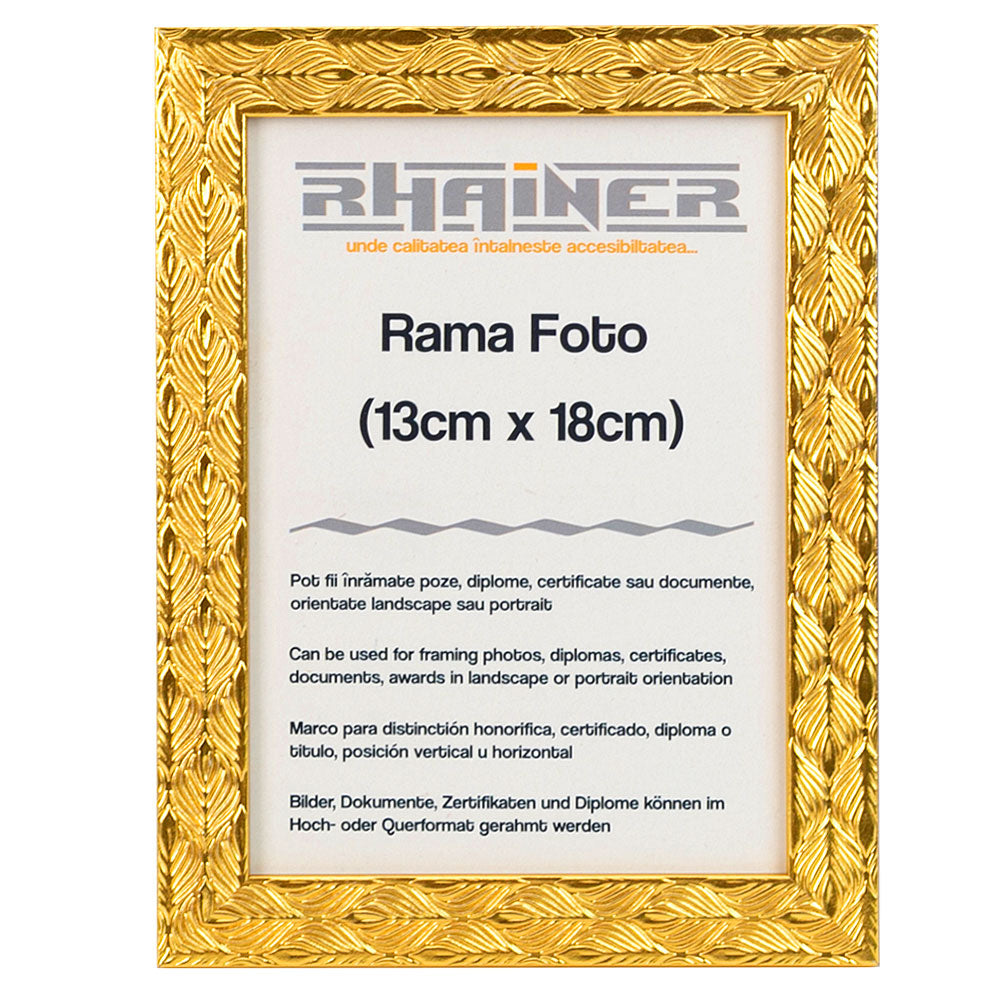 Rama foto Leon auriu texturat 13x18