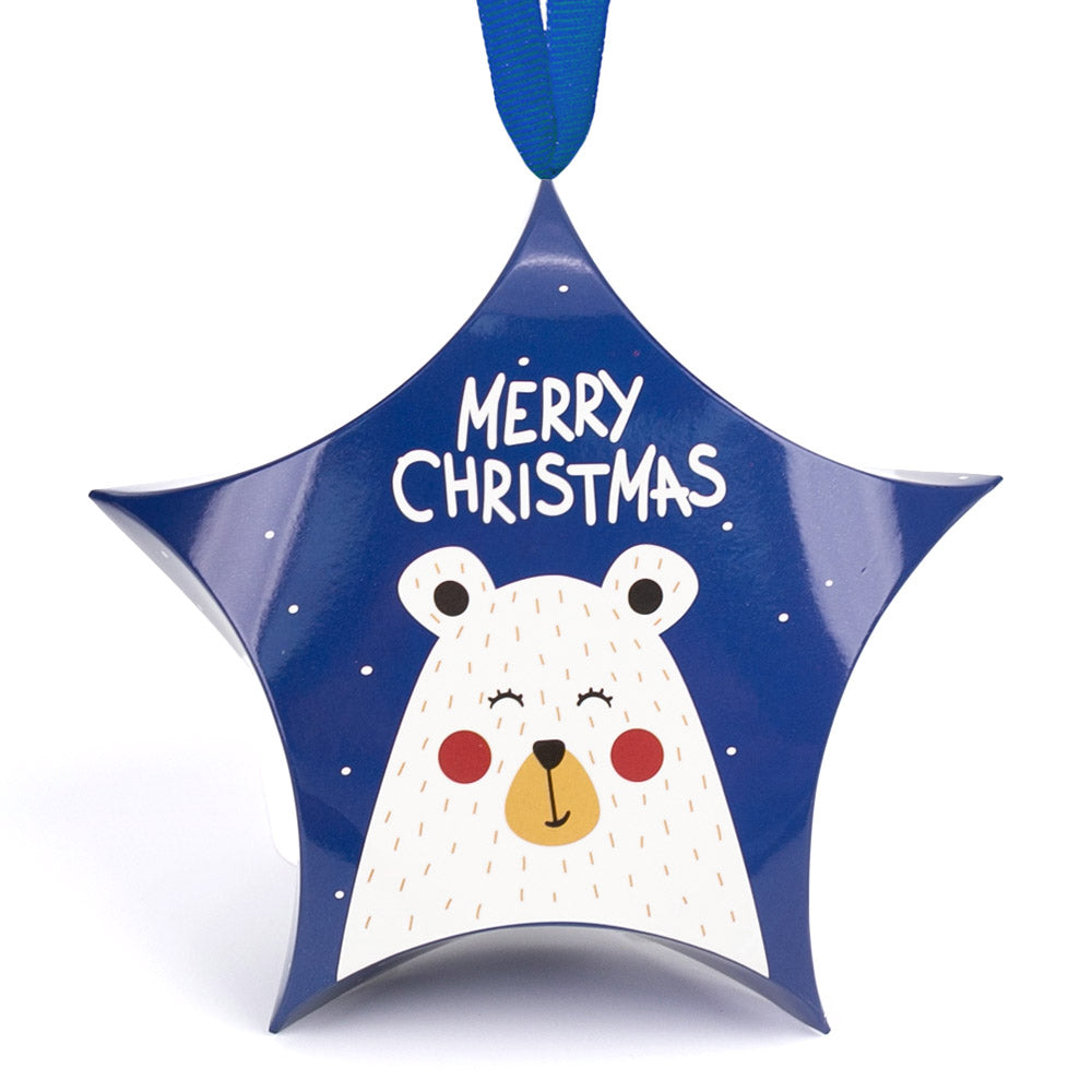 Ornament de brad din carton CRACIUN2 - set 10 buc