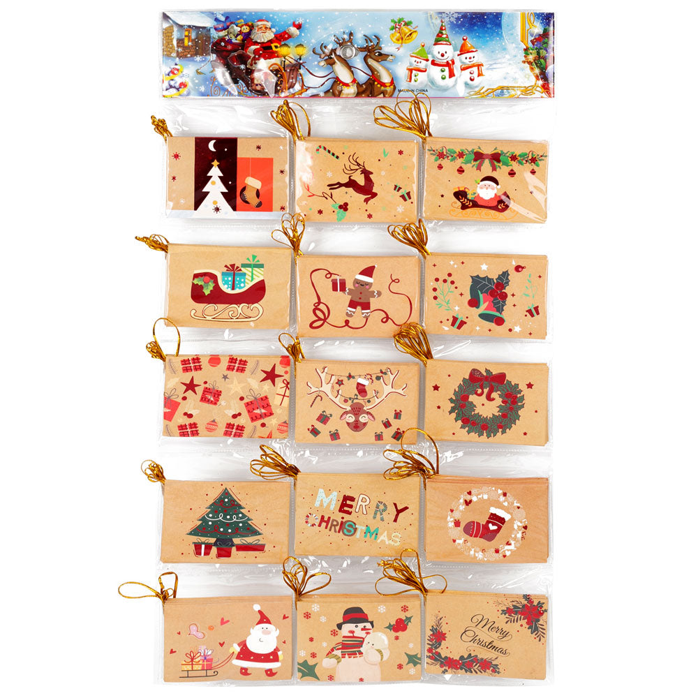 Mini felicitari 6x9 modele CRACIUN2 - set 120 buc