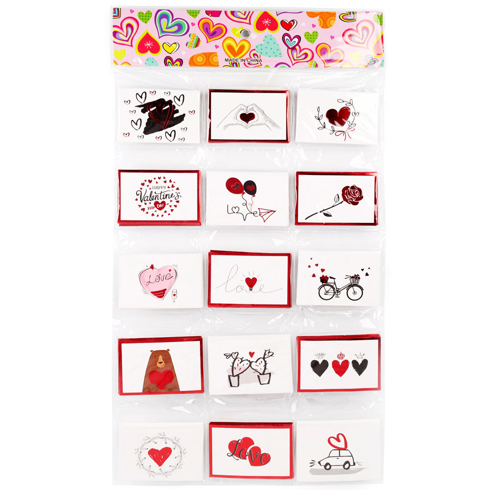 Mini felicitari 6x9 modele LOVE2 - set 120 buc