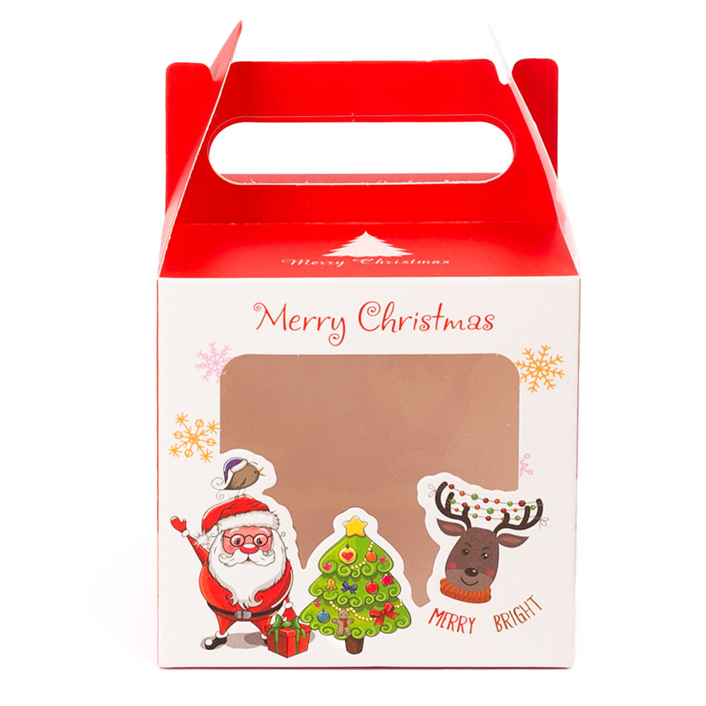 Cutie cani 3D Craciun rosu+alb