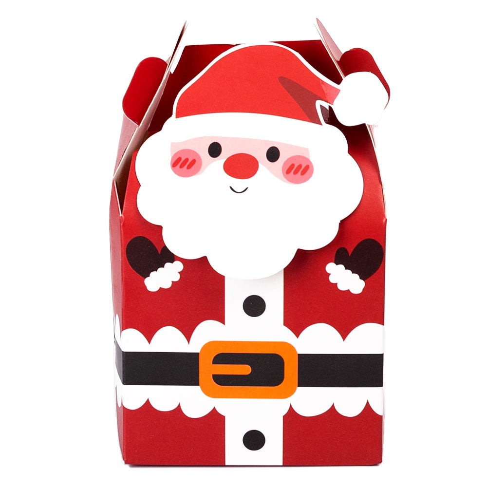 Cutie cani 3D Mos Craciun rosu