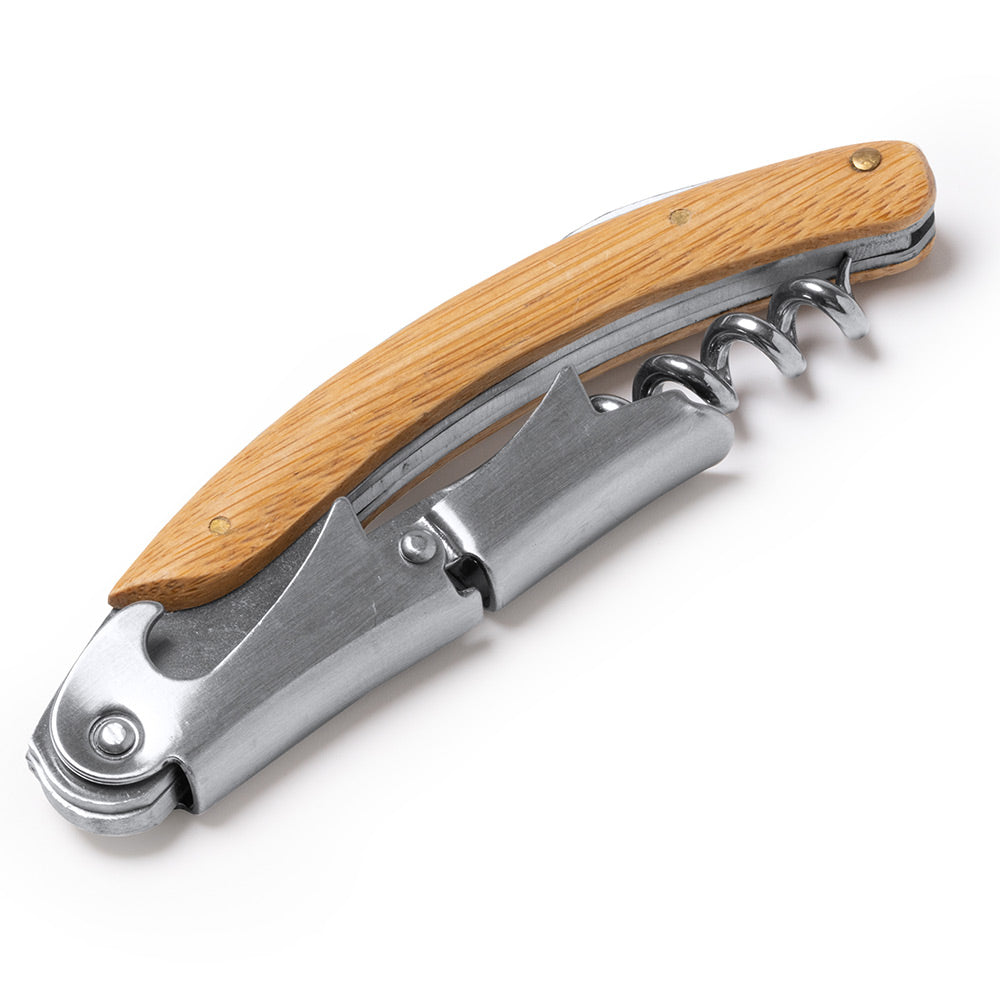 Tirbuson metalic cu maner de bambus