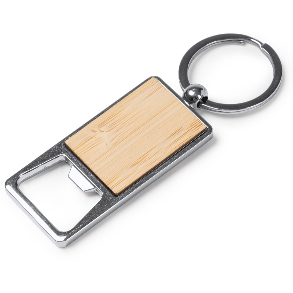 Breloc gravabil desfacator lemn+metal