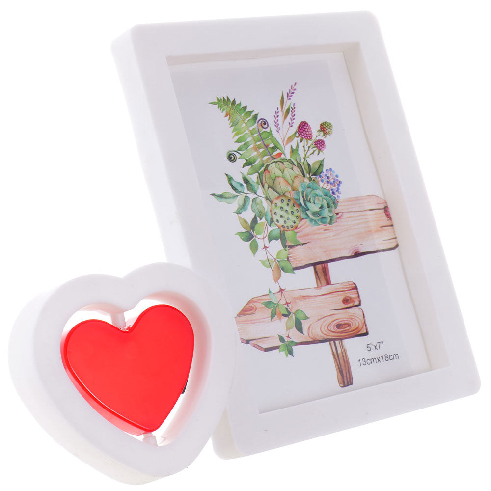 Rama foto inima rosie 13x18