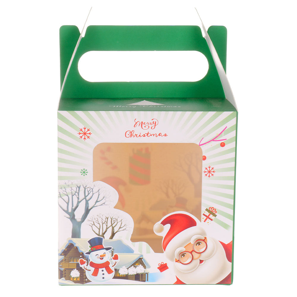 Cutie cani 3D Craciun verde+alb