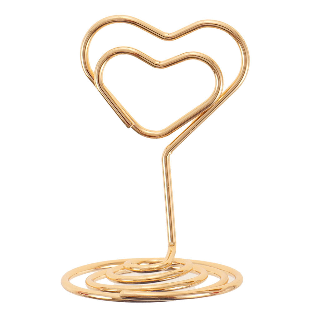 Suport metalic numere de masa Place Card  - INIMA