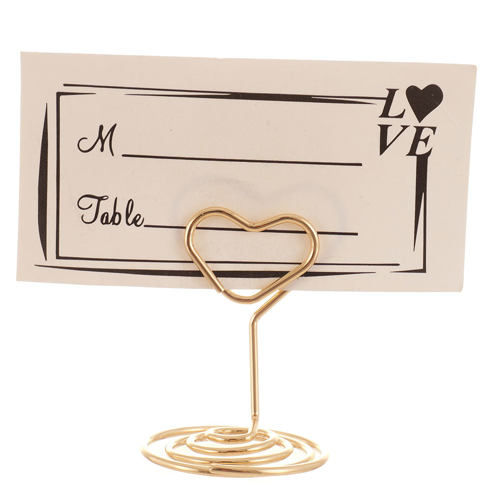 Suport metalic numere de masa Place Card  - INIMA