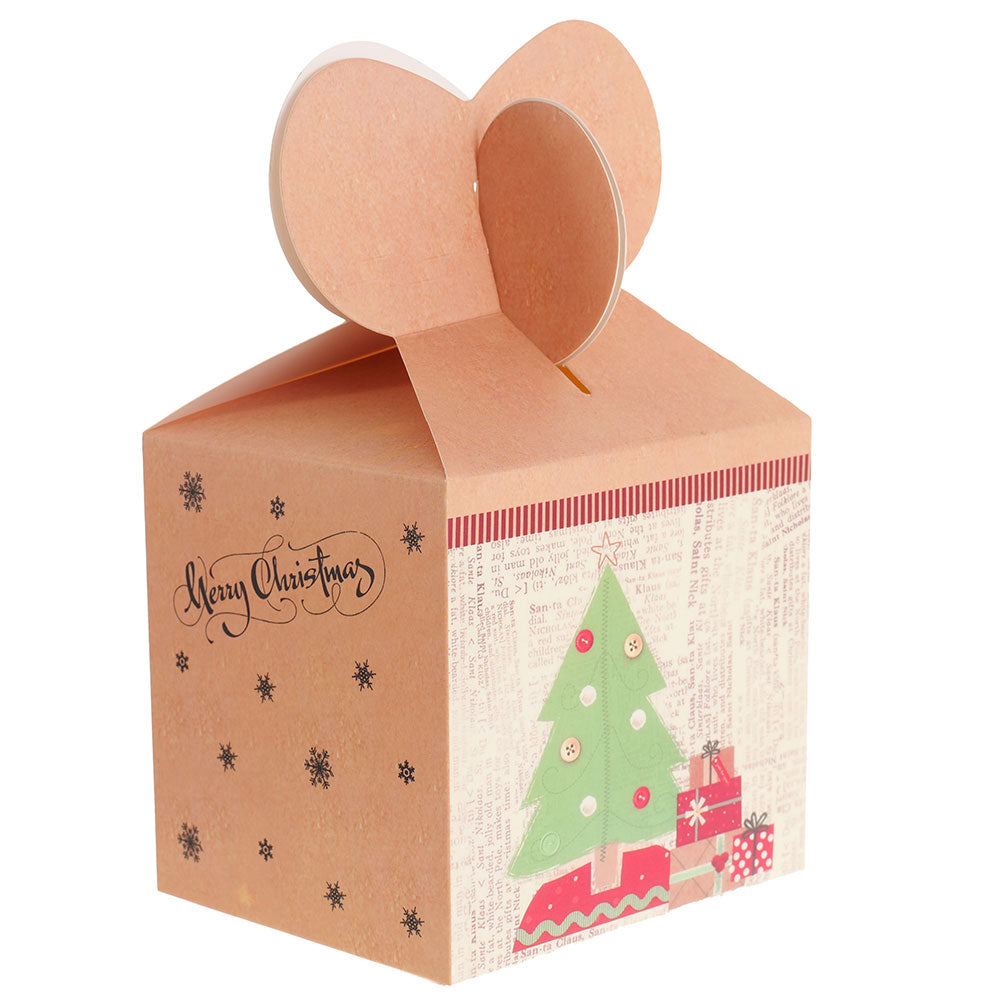 Cutie cani 3D Craciun galbena