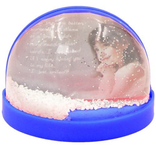 Glob foto magnetic albastru