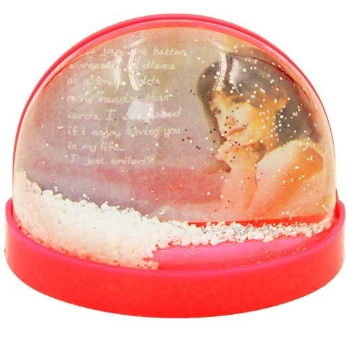 Glob foto magnetic rosu