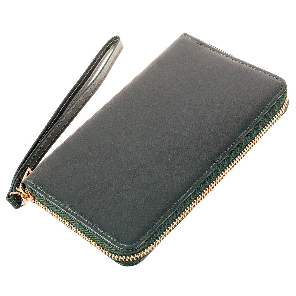 Portofel de acte din piele AIR - verde inchis