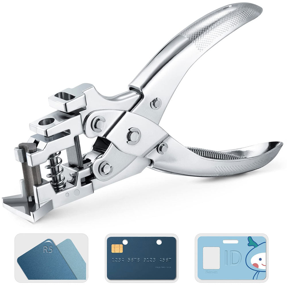 Perforator 3in1 de carduri, hartie, etichete - tip cleste