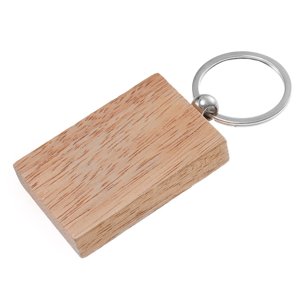 Breloc din lemn gros dreptunghi