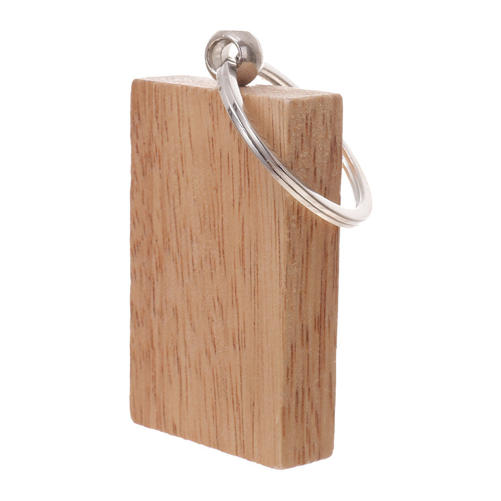 Breloc din lemn gros dreptunghi