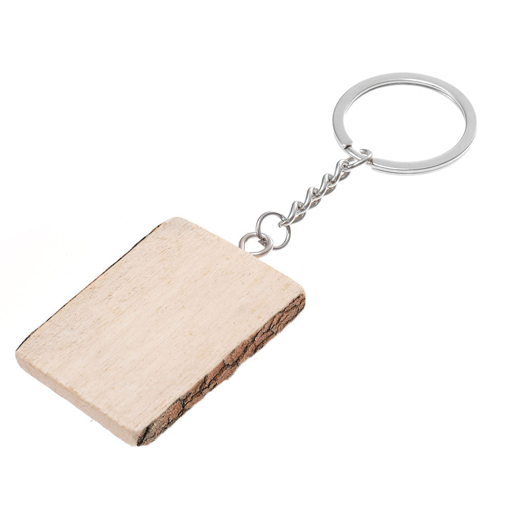 Breloc din bucata de lemn bruta