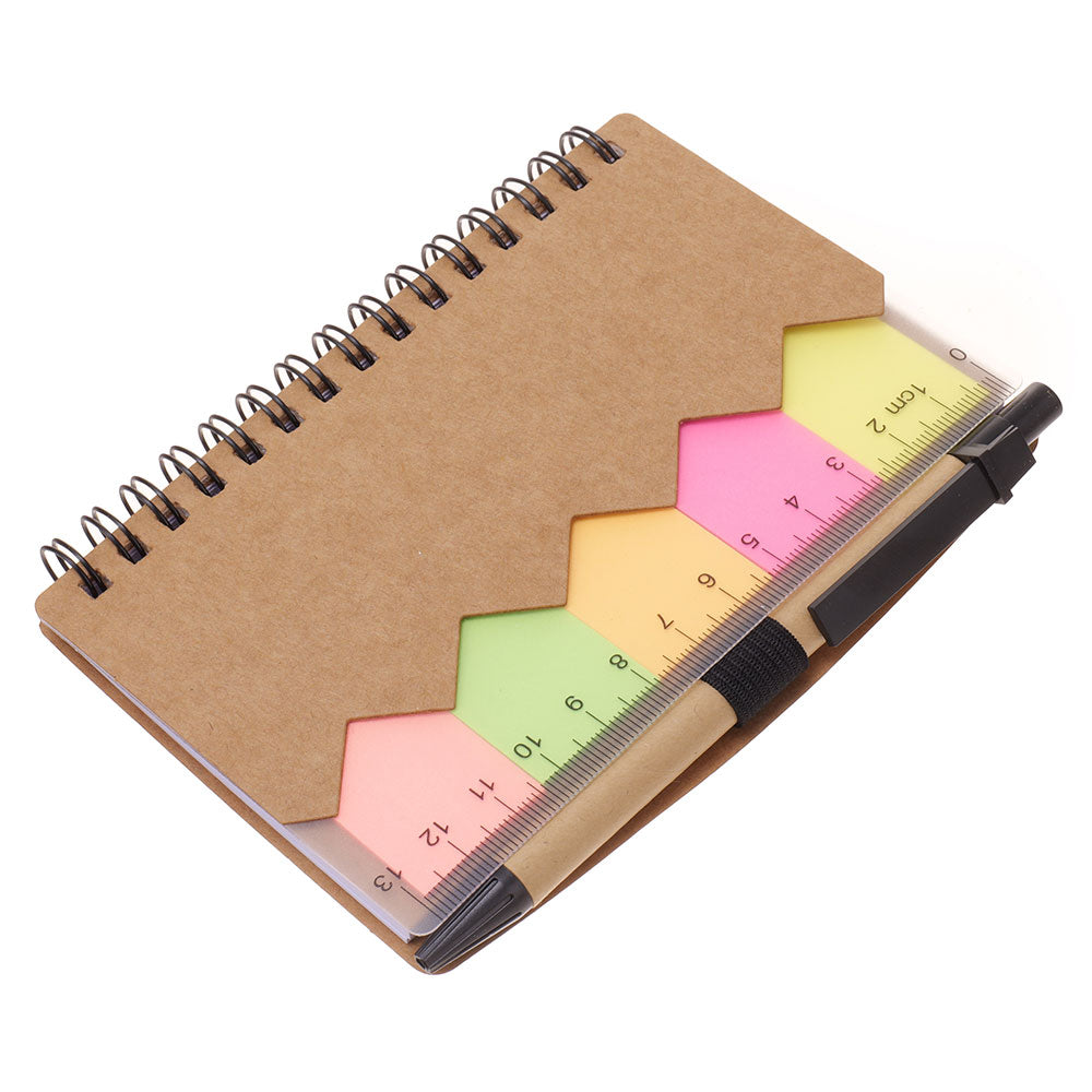 Agenda multifunctionala cu pix si notite adezive A6