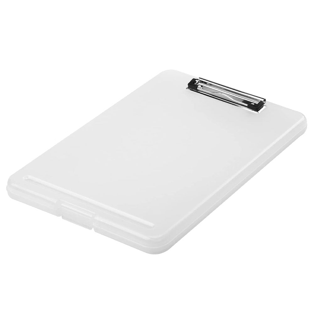 Clipboard din plastic transparent cu depozitare de foi