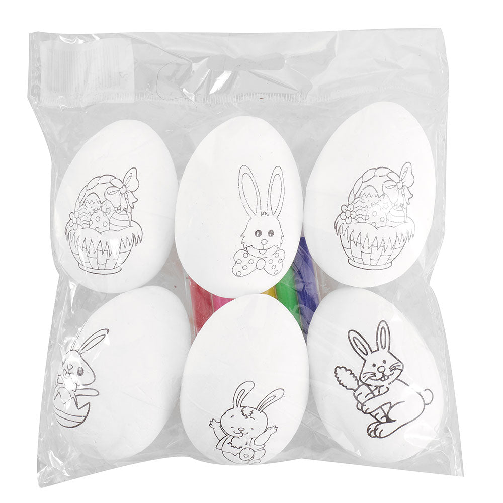 Oua de Paste de colorat - set 6 buc