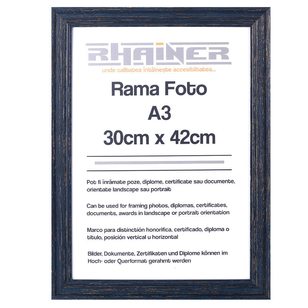 Rama foto Bilbao albastru inchis A3