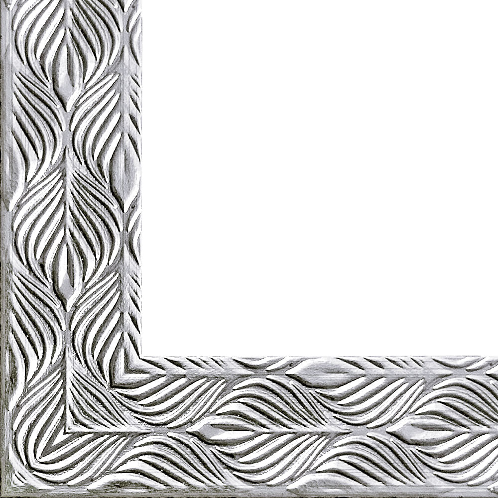 Rama foto Leon argintiu texturat 13x18