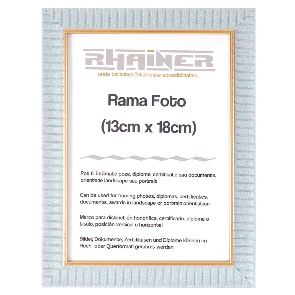 Rama foto Merida bleu+auriu 13x18