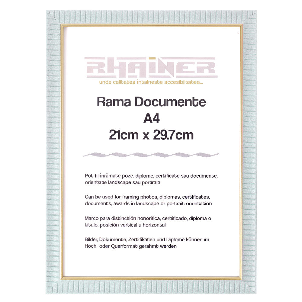 Rama foto Merida bleu+auriu A4