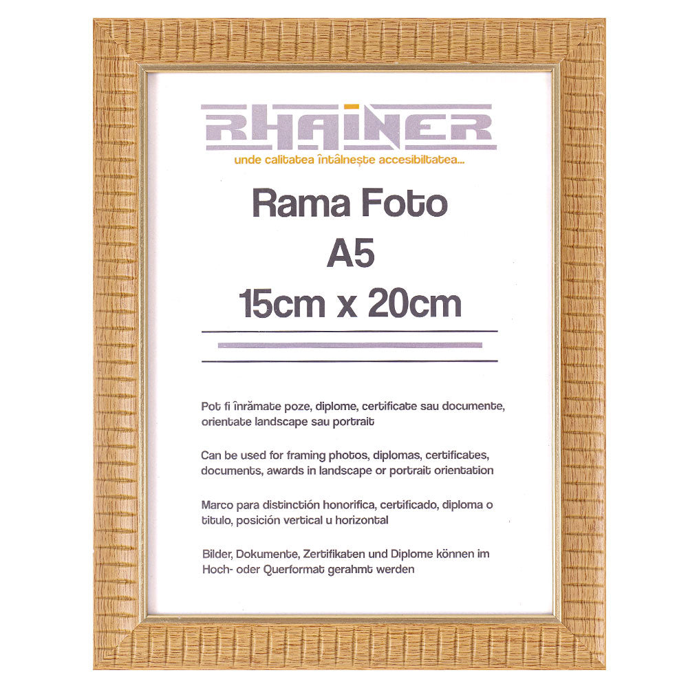 Rama foto Merida cafe+auriu A5