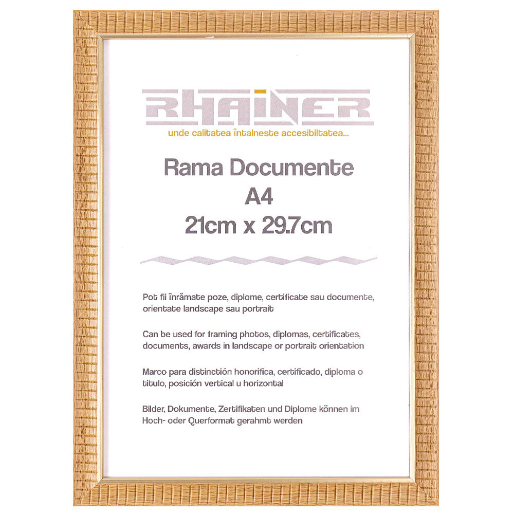 Rama foto Merida cafe+auriu A4