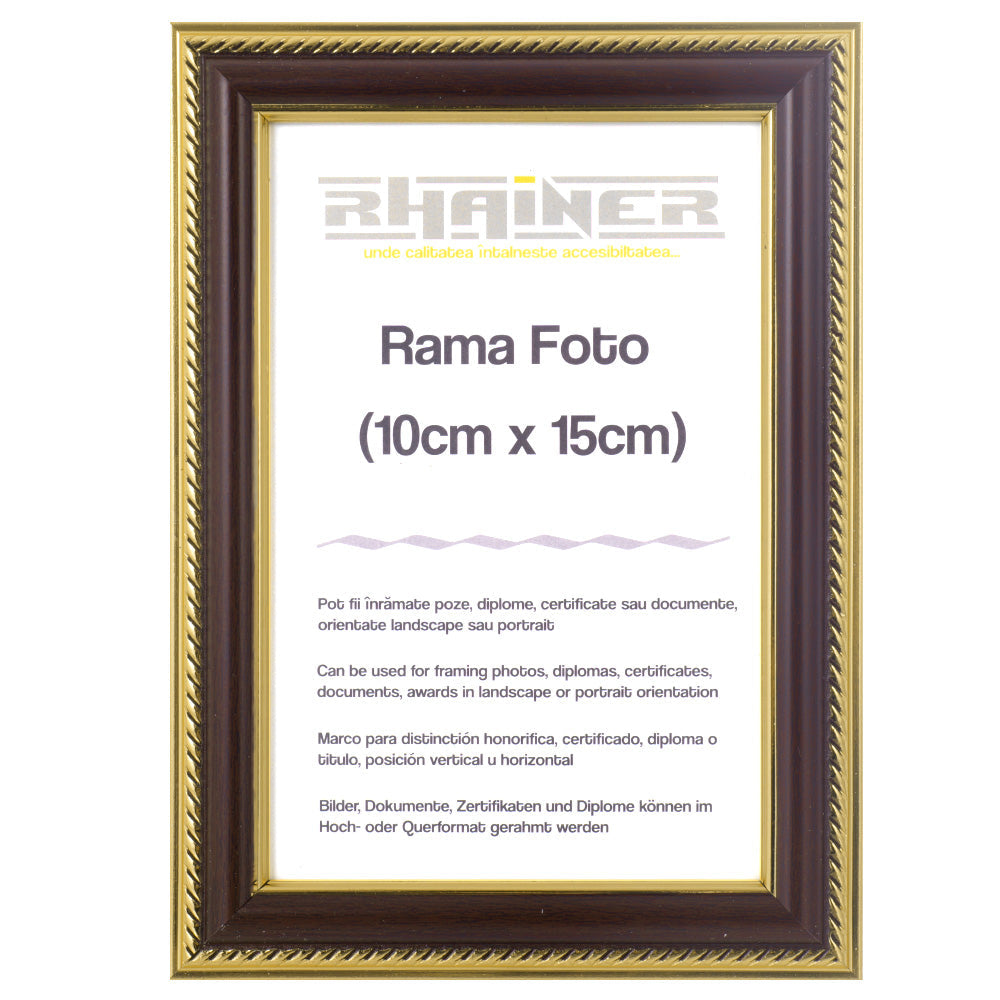 Rama foto Athos maro+auriu 10x15