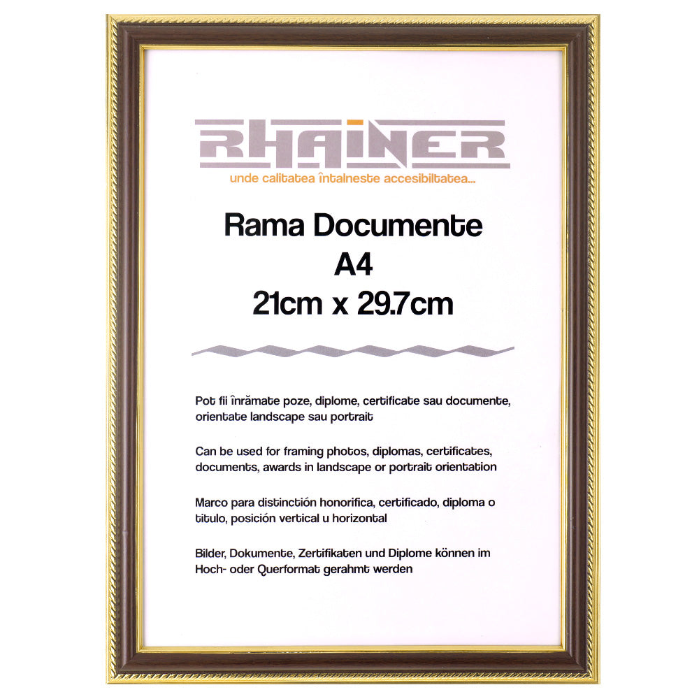 Rama foto Athos maro+auriu A4