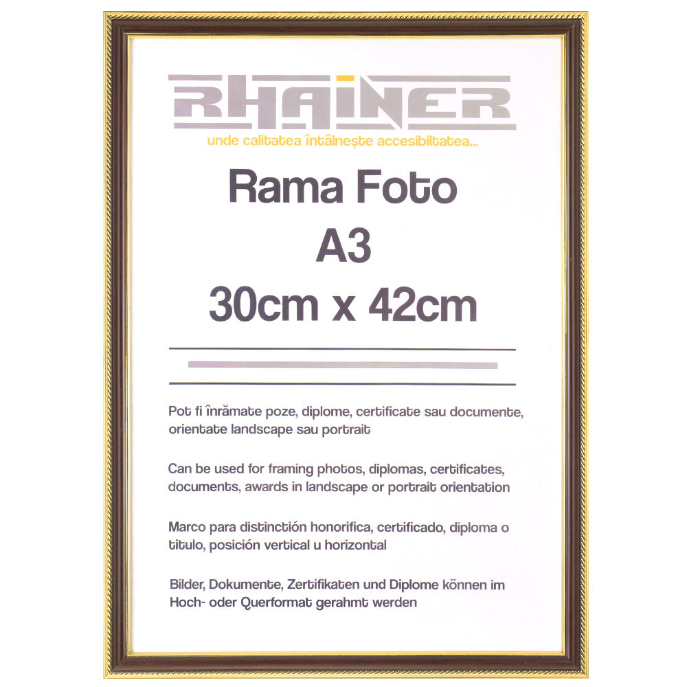 Rama foto Athos maro+auriu A3