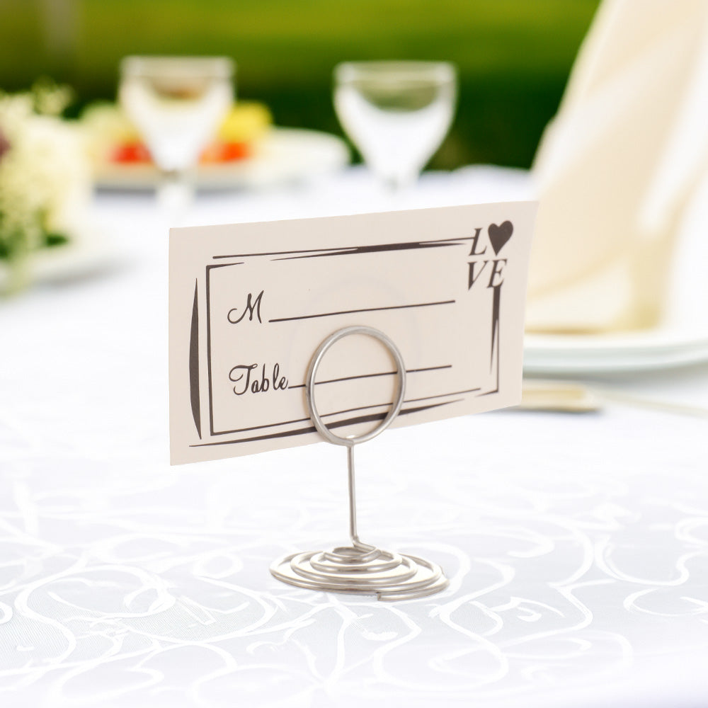 Suport metalic numere de masa si place card  - ROTUND