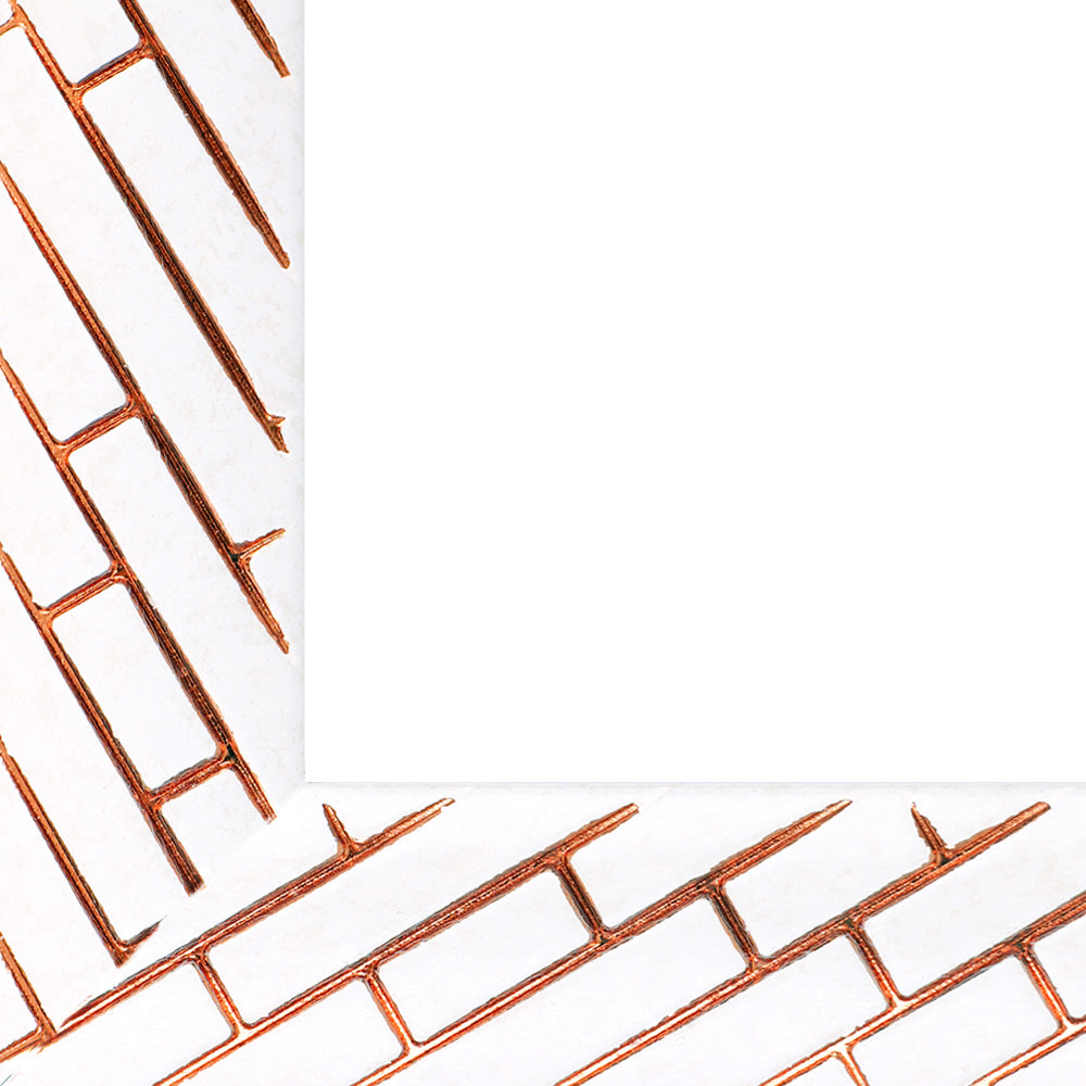 Rama foto Barrio alb+auriu rose A3