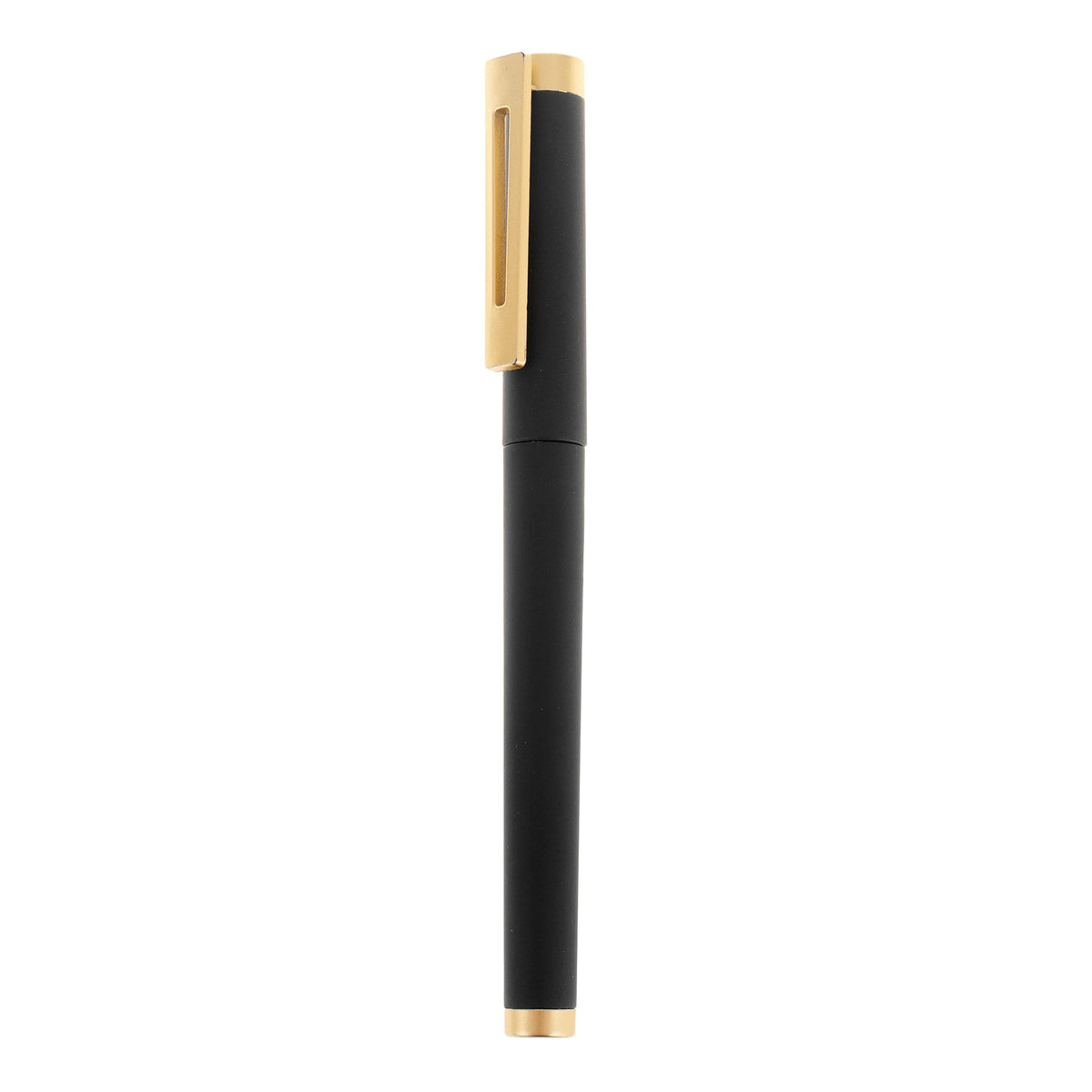 Pix plastic cu capac negru+auriu BIRRO