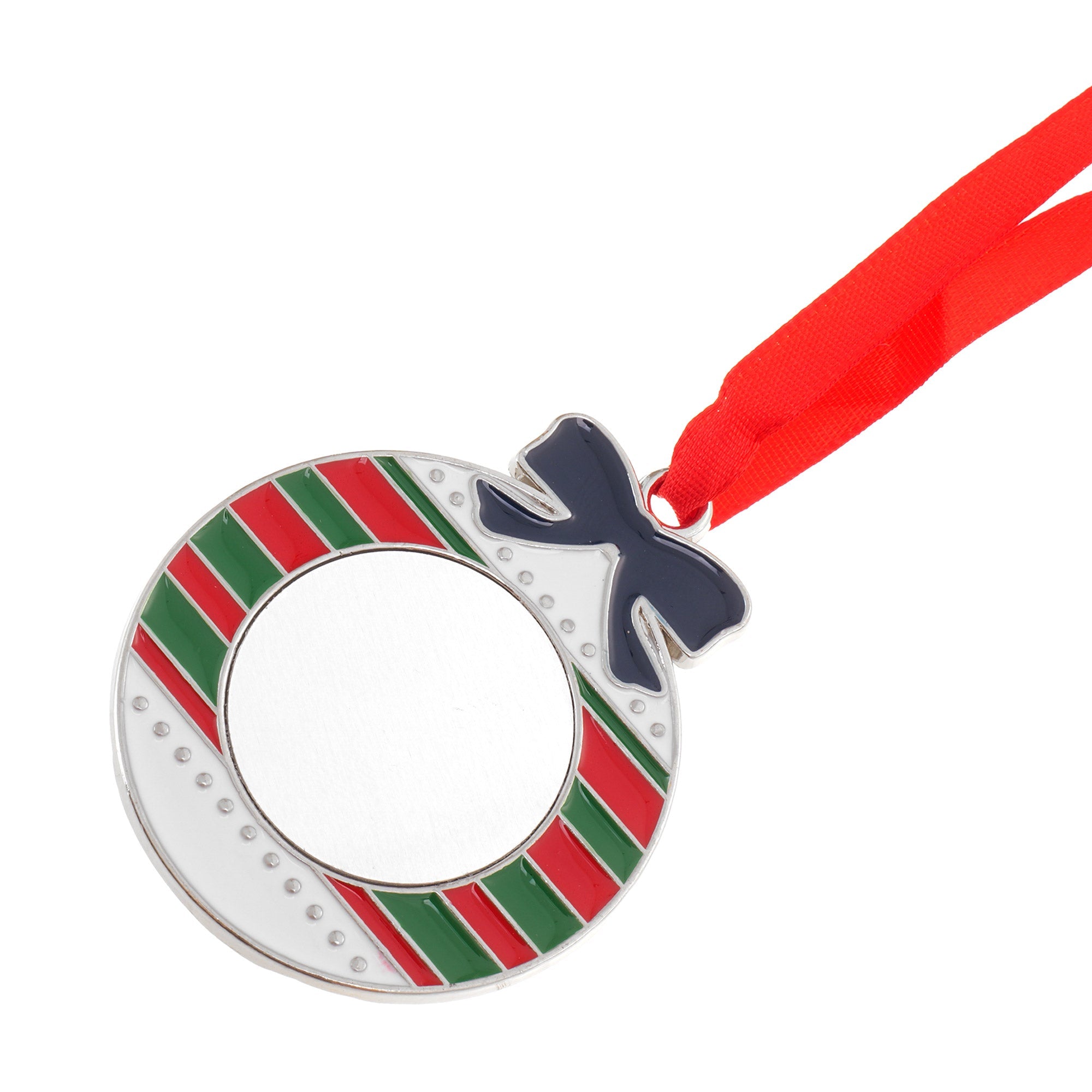 Metal Christmas tree ornament GLOBAL - sublimable