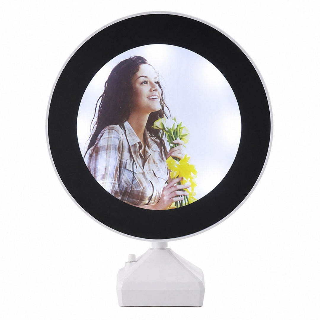 Oglinda magica cu insertie foto si lumina LED - ROTUND MM101244 - Green Print