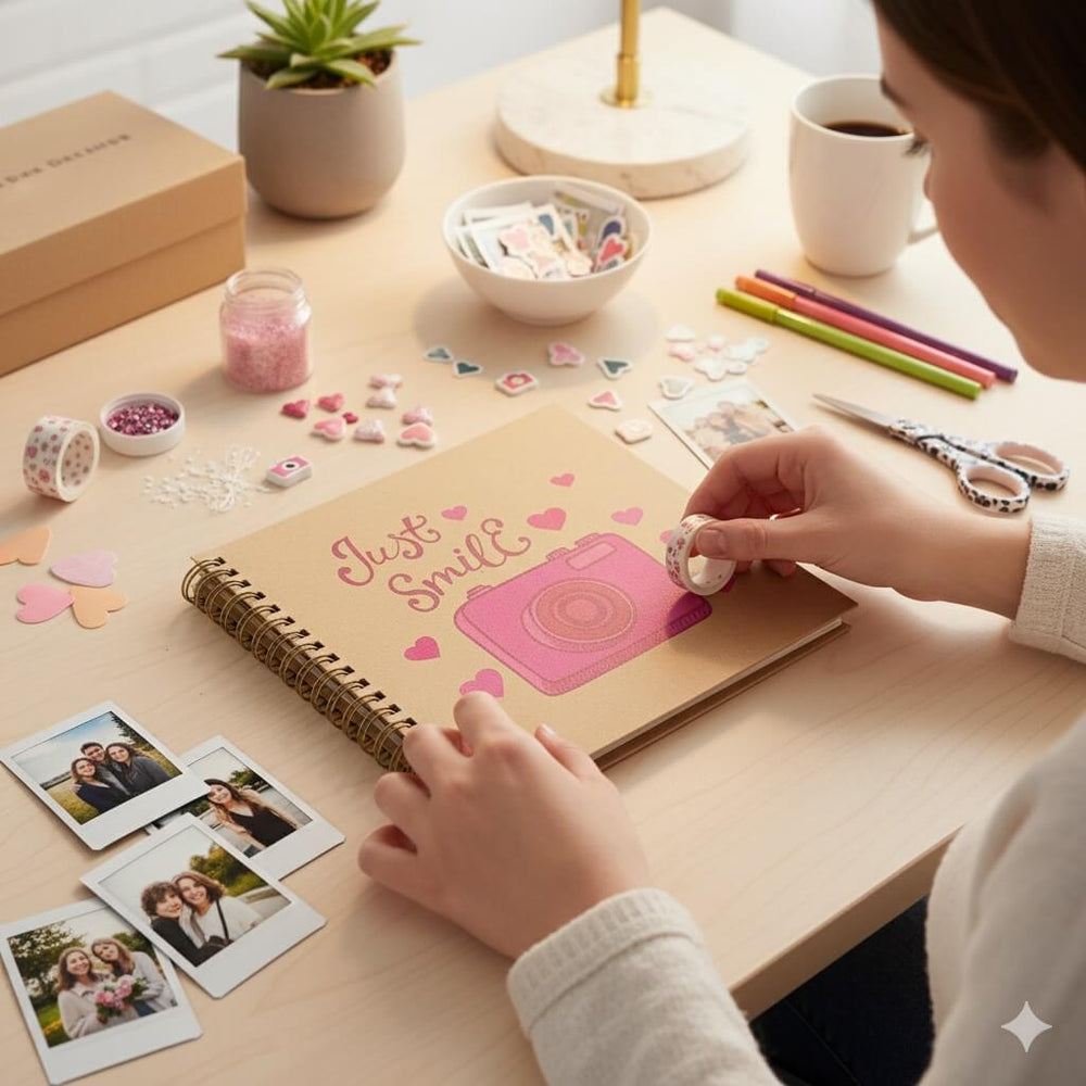 Album foto hârtie copertă Just Smile - CraftUp