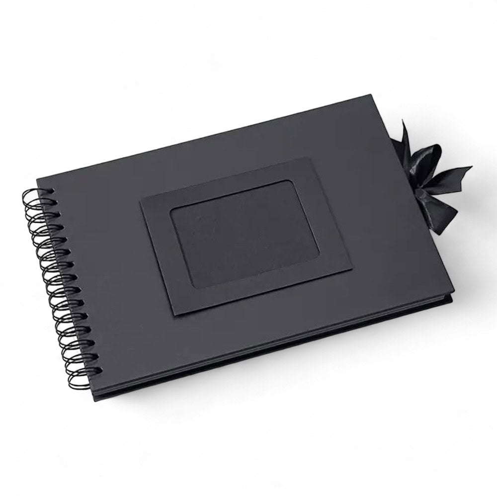 Album Foto Tip Scrapbook cu Spirală și Închidere Panglică - CraftUp