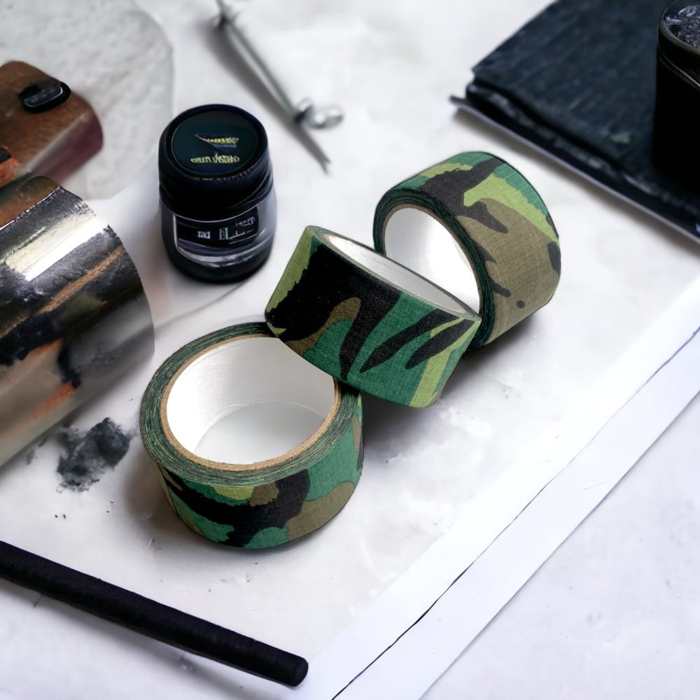Bandă adezivă cu model - Camuflaj 5cm x 10m - CraftUp