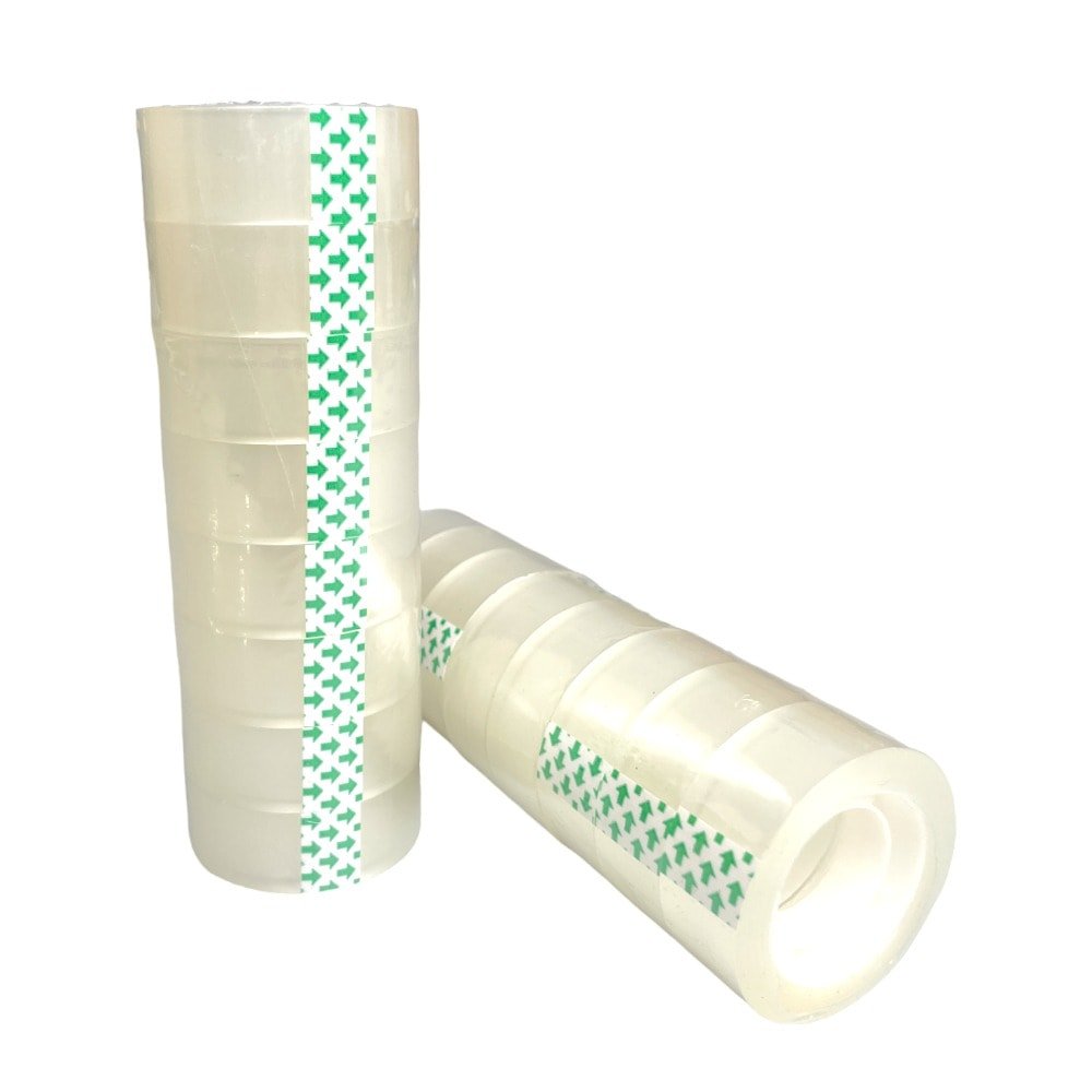 Bandă adezivă transparentă 1.8cm x 25m (set 8 role) - CraftUp